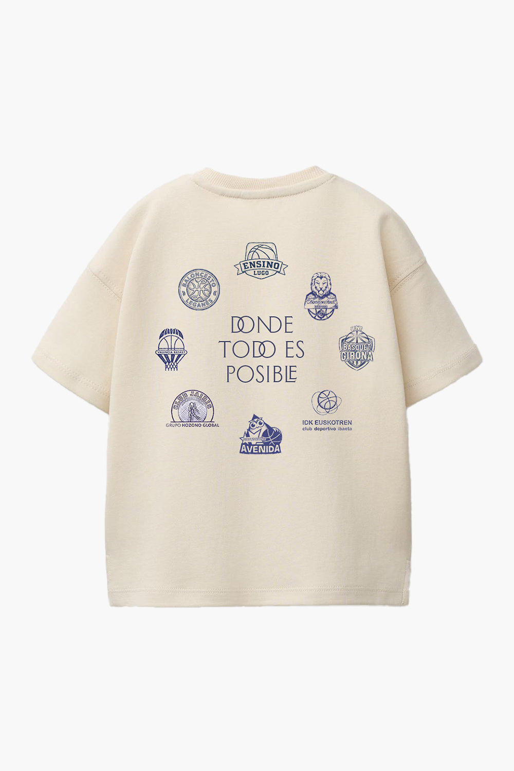 Camiseta beige equipos Copa de la Reina