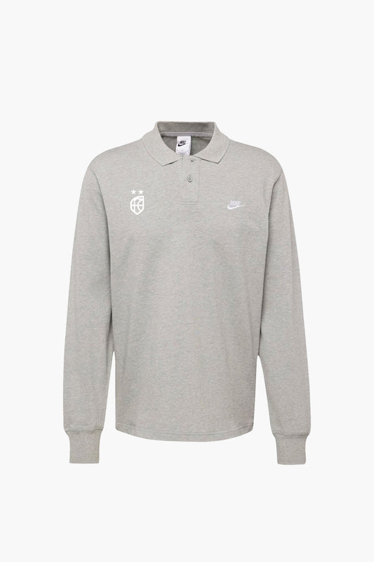 Polo Nike gris manga larga
