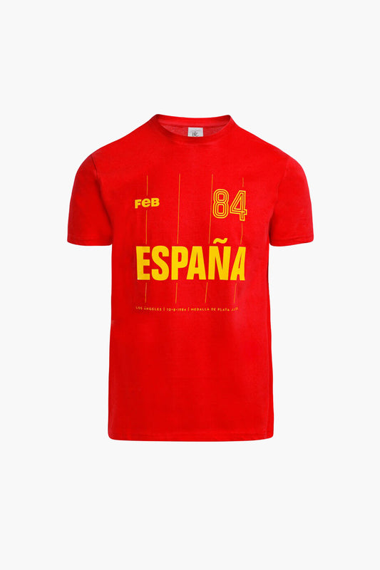 Camiseta España Los Ángeles 84 roja