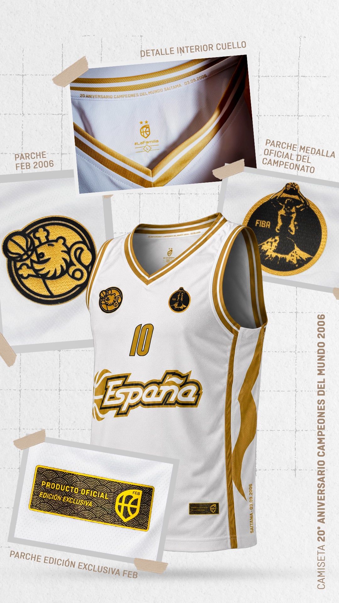 Camiseta 20º Aniversario Campeones del Mundo 2006